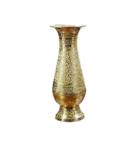 Look moderne Vase en métal décoratif Deluxe Room Brass Designer Direct Factory Premium Metal Flower Vase - Product Image 6