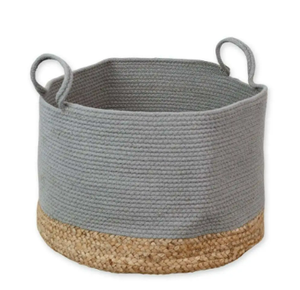 New Home Storage Organization <b>Jute</b> Toy Storage <b>Basket</b> & Laundry Kitchen <b>Jute</b> Kitchen Vegetable Storage <b>Basket</b> <b>Jute</b> Rope <b>Basket</b> - Product Image 3