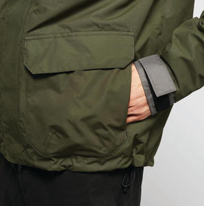 Chaqueta cortavientos con cremallera de manga larga informal con logotipo personalizado para hombre, bolsillos, transpirable, para pesca al aire libre, de punto para primavera, verano, invierno - Product Image 6