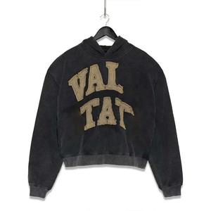 Chenille Patch Hoodies Puff Print Hoodie Oem Plain Oversize 3D foam printing panel hoodie - Product Image 1