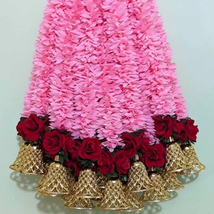 พวงมาลากระดิ่งรูปดอกกุหลาบดอกมะลิสำหรับงานแต่งงานอินเดียตกแต่งลายดอกไม้สำหรับพวงมาลางานแต่งงานของ Diwali Holi - Product Image 4