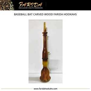 Juego de Narguile de Lujo Farida al por Mayor, Diseño Único de Bate de Béisbol Tallado en Madera, Alta Eficiencia, Latón Egipcio de Primera Calidad, Vidrio Lacado - Product Image 6