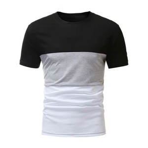 T-shirts vierges unis de qualité supérieure pour hommes vêtements décontractés en gros T-shirt 100% coton décontracté à la vente en gros - Product Image 1