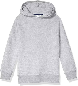 Sudadera con Capucha Unisex de Invierno, Lisa, Teñida, Gris Claro Jaspeado, Mezcla de Poliéster/Algodón, Suave, de Forro Polar, Impermeable - Product Image 1