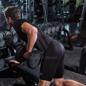 Shorts de sport pour hommes écologiques, impression de logo personnalisée, taille élastique, shorts de musculation pour hommes - Product Image 5