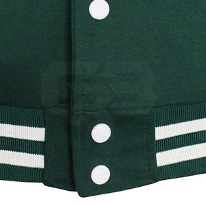 Hommes de haute qualité coton Baseball College Letterman veste sur mesure hiver Stand long vêtements polaire tissu High Street nouveau - Product Image 6