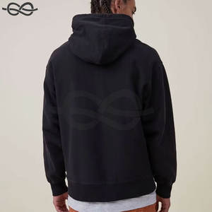 Sweat à capuche en coton épais, impression bouffante, pull de luxe, technique de broderie surdimensionnée personnalisable pour l'hiver, vente en gros - Product Image 2