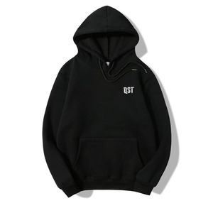 Sudadera con Capucha de Forro Polar para Hombre, con Logotipo Personalizado QST, Impresión Digital, 100% Poliéster, Tejido Transpirable y Resistente al Viento, Estilo Urbano Básico - Product Image 2