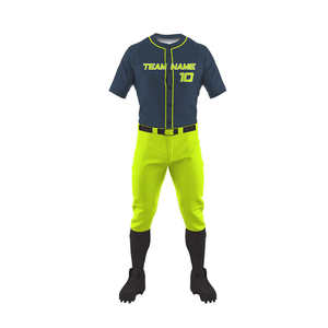 Wholesale Custom Made Baseball Uniform Sets Printed Design Custom Logo 100% Polyester Quick-Drying Breathable Anti-Bacterial - Product Image 2