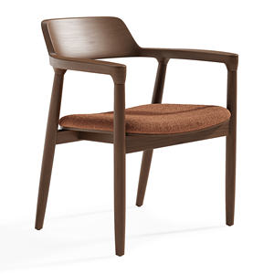 Nordic Wooden Cane Back Chair for Home Dining and Restaurant Use Silvano 08 Wholesale - Product Image 2