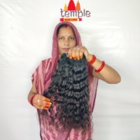 Extensions de cheveux naturels noirs 100 % non traités, cheveux humains indiens du Tamil Nadu, qualité Remy, tissage double trame à la machine/à clipser