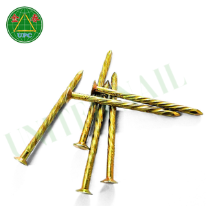 Clavos de acero chapados en amarillo a precios competitivos hechos en Vietnam con cabeza a cuadros y tipo de vástago de tornillo de la fábrica de Vietnam - Product Image 3