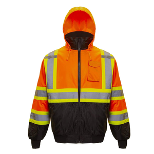Veste réfléchissante de sécurité d'hiver de haute qualité pour le travail en plein air motif de vêtements de travail de protection vêtements de sécurité réfléchissants - Product Image 3