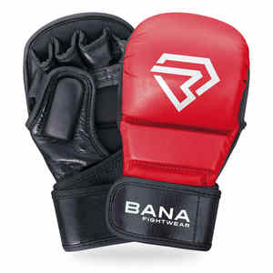 ถุงมือชกมวยหนังวัวสังเคราะห์ถุงมือซ้อมมวยแบบมืออาชีพพิมพ์โลโก้ได้ตามต้องการ - Product Image 5