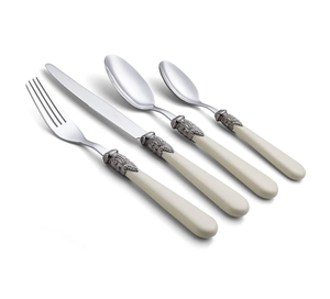 4 pièces Fourchette cuillère en métal noir Corne Os Couverts Couverts Artisanat acier miroir Fabrication Produits exigeants personnalisés - Product Image 6