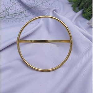 Handmade Classic Unisex Cuff Bracelets Gold Plated Brass <b>Bangles</b> Elegant Jewelry - Product Image 4