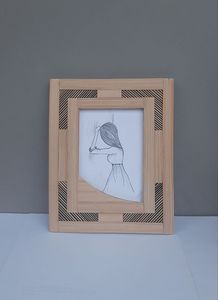 LE CADRE À PHOTO EN BOIS PERSONNALISÉ CADRE PHOTO MARRON Cadres photo rustiques en bois massif pour décoration murale - Product Image 4