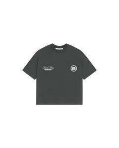 เสื้อยืดคอกลมแขนสั้นผ้าฝ้าย100% พิมพ์ลายสกรีนออกแบบได้ตามต้องการสำหรับฤดูร้อนสีเทา - Product Image 4