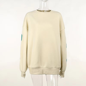 Sudadera con Capucha para Mujer, Diseño Personalizado, Tejido de Felpa Grueso Lavado, Talla Grande, Larga, Informal, para Invierno, 3D, 100% Algodón en la Parte Delantera - Product Image 3