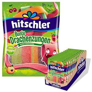 Precio de fábrica Alta calidad Hitschler Colorful Dragon Tongues Sour Candy 20x125g A granel al por mayor Best Taste Snacks - Product Image 1