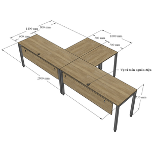 Escritorio Esquinero en Forma de L de UConcept con 2 Conectores para Uso en Oficina en Casa - Product Image 4