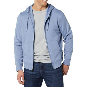 Sweat à capuche thermique unisexe de haute qualité avec fermeture éclair, 100% coton, décontracté d'hiver, style hip-hop streetwear, logo personnalisé - Product Image 5