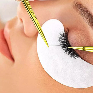 Pinzas para pestañas con agarre de diamante de 75 grados, pinzas para pestañas de oro rosa con plasma brillante, pinzas para extensión de pestañas con punta de fibra con logotipo privado - Product Image 6