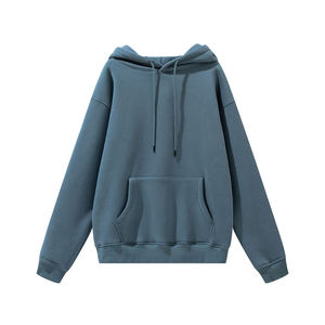 Sudadera con Capucha Deportiva de Forro Polar Grueso para Invierno, Corte Holgado Regular, con Logotipo Personalizado, para Hombre, 100% Poliéster, Secado Rápido, Ecológica - Product Image 6