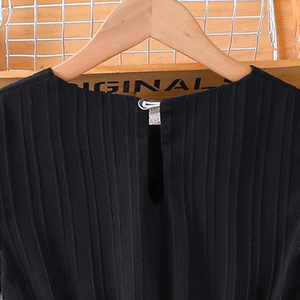 Verano niñas 6-12 + años ropa para niños elegante cuello colgante sin mangas Top pantalones cortos conjunto - Product Image 3