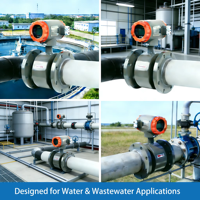 Customizable Production R&D Magmeter Manufacturer RS485 Bidirectional Sewage Domestic Water DN300 Magnetic Flow Meter