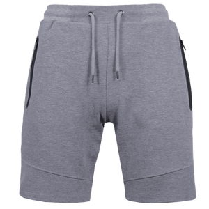 Shorts de sport pour hommes en gros, taille mi-haute, fermeture élastique à cordon, poches latérales, motif uni, impression numérique écologique - Product Image 3