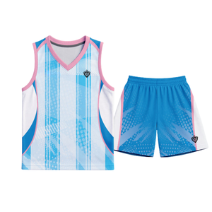 Custom <b>Men's</b> Summer Basketball Jersey Set Sleeveless Tank <b>Top</b> Shorts Sublimation Printed Quick Dry Breathable Polyester <b>Mesh</b> - Product Image 1