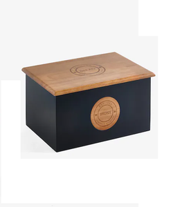 Baking Bread <b>Box</b> <b>With</b> Cutting Board <b>Lid</b>, Space-Saving Bread <b>Box</b> for Kitchen Countertop, Bread <b>Storage</b> Container Holder - Product Image 5