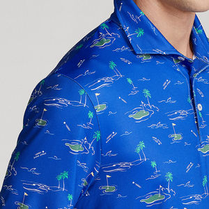 เสื้อโปโลชายพิมพ์ลายโลโก้ตามสั่ง คุณภาพสูง เสื้อผ้ากีฬากอล์ฟลำลองแบบซับลิเมชั่น ขายส่งเสื้อโปโลชาย - Product Image 3