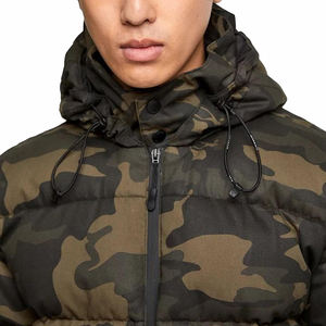 Chaqueta acolchada de alta calidad para hombre, nueva moda, impermeable, lona de invierno, logotipo personalizado en la parte delantera - Product Image 5