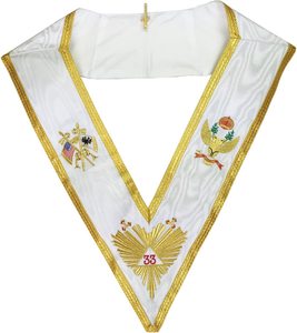Venta al por mayor bordado a mano Masonic Regalia Delantal Masonic Master Delantal - Product Image 3
