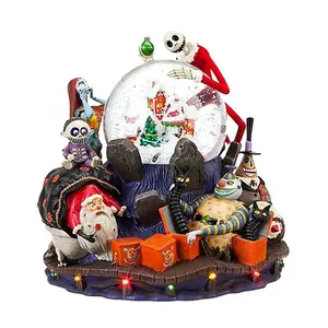 China import items decor cool personalized OEM handmade snow globe nativity resin Halloween water globe for kids gift home decor