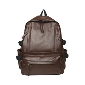 Nouvel arrivage de sacs à dos de grande capacité en polyester et cuir artificiel noirs pour femmes et hommes - Product Image 6