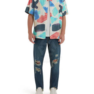 <b>Men's</b> Customized Logo 100% Cotton Straight <b>Jeans</b> Quick-Drying Breathable Solid Pattern Mid-<b>Waist</b> Casual Winter Corduroy Medium - Product Image 4