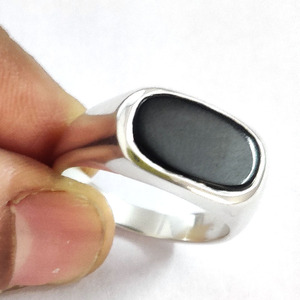 Black Onyx <b>Silver</b> <b>Ring</b> 925 Sterling <b>Silver</b> Onyx <b>Rings</b> 12 Gms Gemstone <b>Silver</b> Trendy <b>Rings</b> for <b>Men</b> Women - Product Image 6