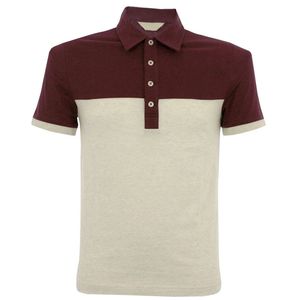 เสื้อยืดโปโลแขนสั้นสีเทากันรอยยับสำหรับผู้ชายเสื้อยืดผ้าฝ้าย100% สีทึบพิมพ์ลายแบบซับลิเมชันสำหรับฤดูร้อน - Product Image 3