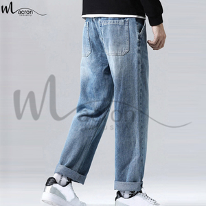 Pantalones Vaqueros de Mezclilla Casuales Elegantes, Ligeros, de la Mejor Calidad, Hechos en Pakistán, Rotos, para Adultos, Transpirables, de Tiro Medio - Product Image 3