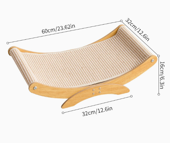 ที่ลับเล็บแมวแบบเตี้ยและกว้าง