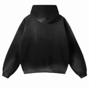 High quality Acid Washed Distressed Hoodie Streetwear Oversize <b>Pullover</b> 400/450gsm Cotton <b>Mens</b> Blank Hoodies & Sweatshirts - Product Image 2
