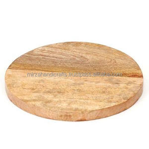 Planche à découper ronde en bois d'acacia et plastique écologique pour viande et fromage dans la cuisine - Product Image 5