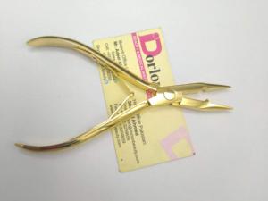 Professional Shinny Gold Plated Hair Extension Plier Sustainable Steel Custom Logo Micro Ring <b>Beads</b> Opener Hair Extension Pliers - Product Image 2