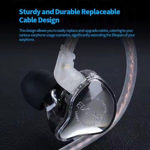KZ EDC PRO Wired HIFI in Ear Headphones 3.5mm Monitor <strong>Earphones</strong> with Dynamic Driver for DJ Studio Music Wired <strong>Earphones</strong> - Product Image 6