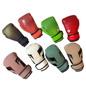 Gants de boxe verts personnalisés pour l'entraînement et le sparring, en cuir PU, avec sangle de poignet réglable, logo OEM, pour hommes et femmes, vente en gros - Product Image 6