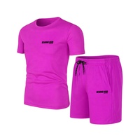 Conjunto de Camiseta y Pantalones Cortos para Hombre, Lisos, con Logotipo Personalizado, de Alta Calidad, Baratos, de Secado Rápido, Transpirables, Precio Bajo, Venta al Por Mayor de Fábrica