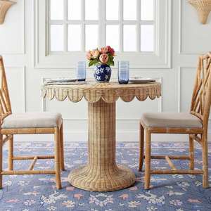 Mesa Auxiliar de Mimbre Natural Estilo Tradicional para Sala de Estar y Cocina, Mueble para el Hogar, Mesa Lateral para Comedor - Product Image 4